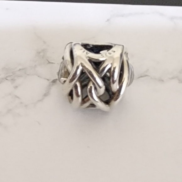 Pandora April Clear Eternity Circle Charm - Picture 6 of 8